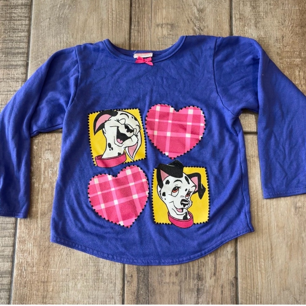 Vintage Y2K 101 Dalmatians Purple long sleeve shirt girls size small 6